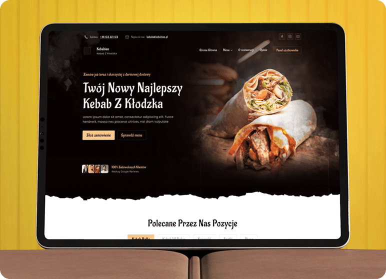 Zdjęcie efektu realizacji projektu dla firmy KEBABIAN